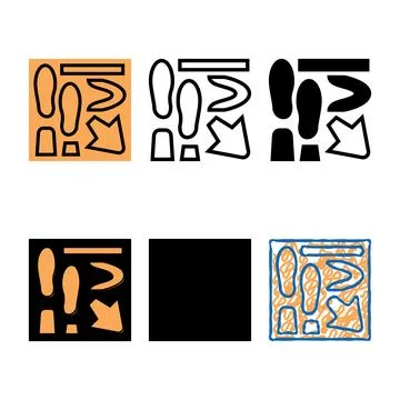 Shoe making model color icon vector looks Stock Illustration
