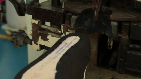 Shoe making process Stock Footage 46347649