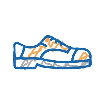 Shoe model color icon vector color illustration Stock Illustration