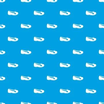 Shoe pattern seamless blue Stock Illustration