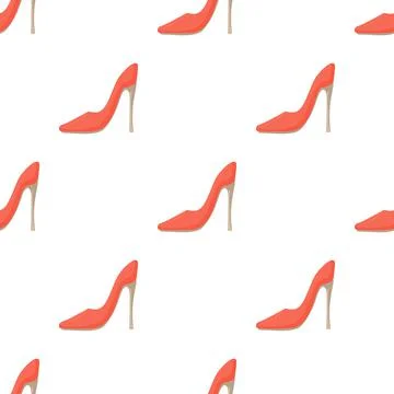 Shoe pattern seamless vector Illustrazione stock