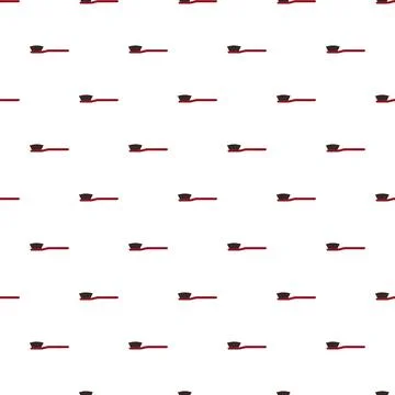 Shoe polish brush tool seamless pattern creating background Stock Illustration