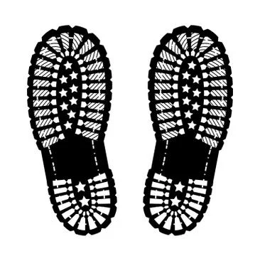 Shoe print Stock Illustration