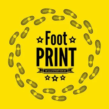 Shoe print Stock Illustration