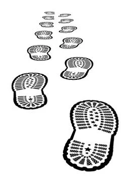 Shoe print Stock Illustration