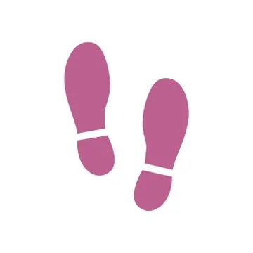 Shoe print symbol. Stock Illustration