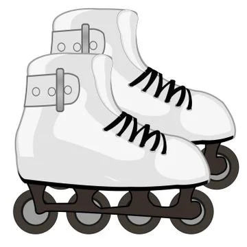 Shoe with roller skates Stock Illustration