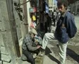 Shoe shiner on street SD Footage