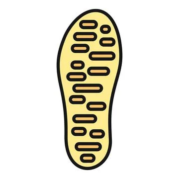 Shoe sole tread pattern vector icon illustration イラスト素材