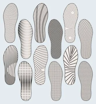 Shoe soles Stock Illustration