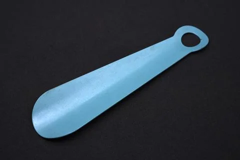 A shoe spoon. A tool for comfortable putting on shoes. Foto stock