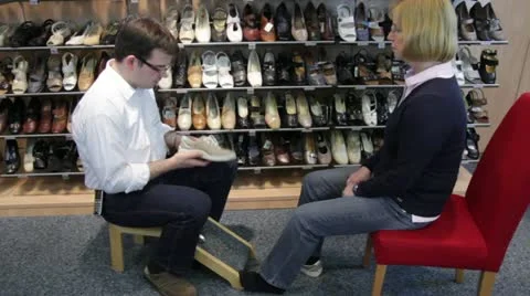 Shoe store Video stock 10812480