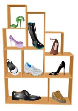 Shoe store Stock Illustration
