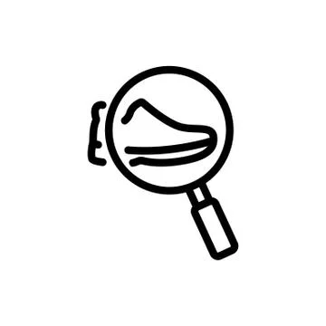 Shoe study icon vector outline illustration Stock Illustration