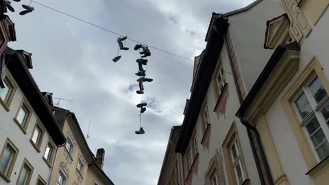 Shoe-tossing Stock Footage 221321726