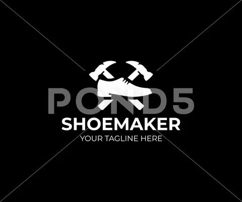 Shoemaker logo design. Shoe repair vector design: Graphic #163657921