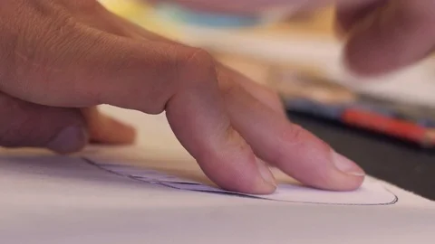 Shoemaker at work Stock Footage 111784405