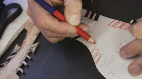 Shoemaker work process Stock Footage 106419703