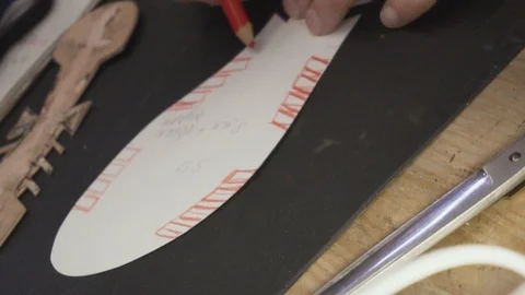 Shoemaker work process Stock Footage 106419731