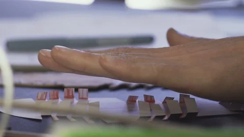 Shoemaker work process Stock Footage 106419758