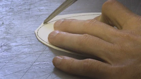 Shoemaker work process Stock Footage 106420012