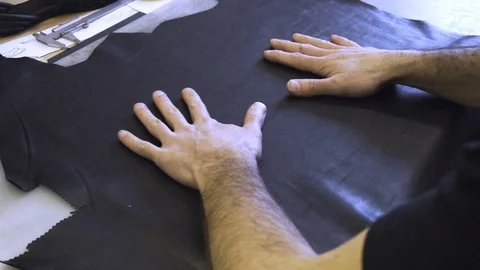 Shoemaker work process Stock Footage 106420333