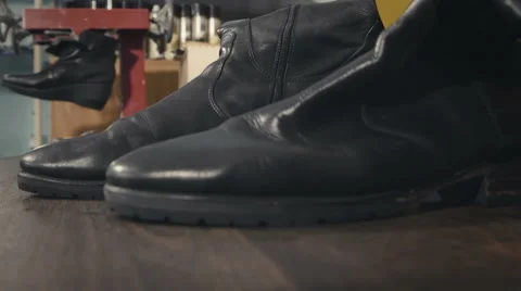 Shoemaker work table Stock-Footage 61769400