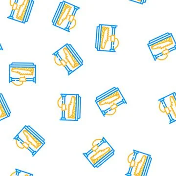 Shoes 3d printing vector seamless pattern 库存插图