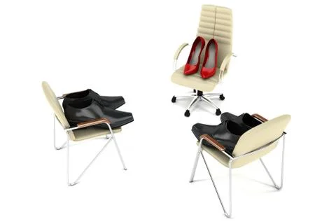 Shoes. Concept render Stock Photos