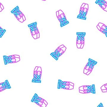 Shoes dancer vector seamless pattern 스톡 일러스트