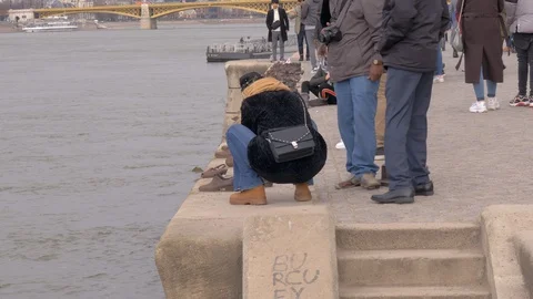 Shoes on the Danube Monument Stock Footage 129433551