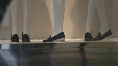Shoes on display in store Stock Footage 47050530