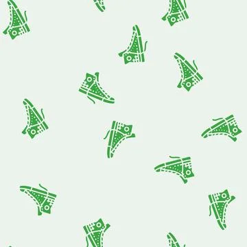 Shoes emo glyph seamless pattern 스톡 일러스트