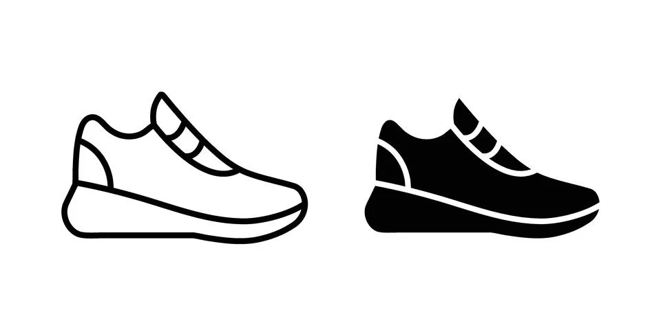 Shoes icon bundle for website design projects イラスト素材