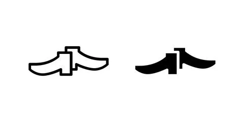 Shoes icon set. Suitable for e-commerce websites, fashion apps, and online .. Illustrazione stock