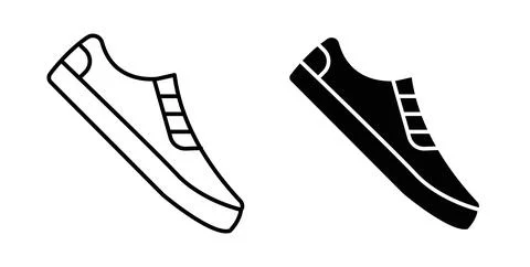 Shoes icon symbol. Flat Vector illustration Stock Illustration