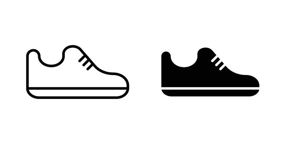 Shoes icon vector design illustrations Stock Illustration