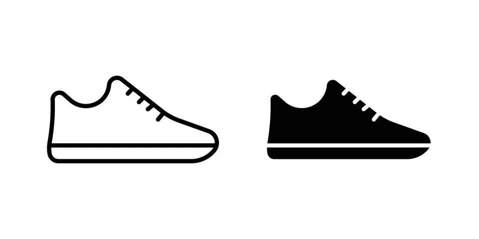 Shoes icon for web projects Stock Illustration
