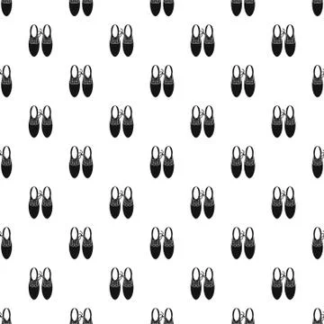 Shoes with laces tied together pattern Stock Illustration