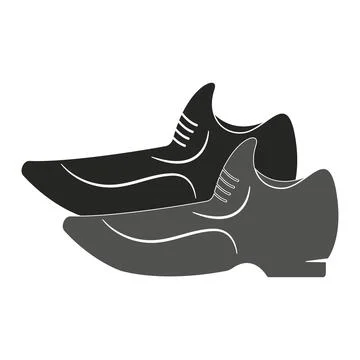 Shoes logo vector illustration Stock Illustration