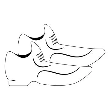 Shoes logo vector illustration Stock Illustration