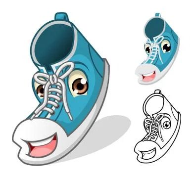 Shoes Mascot Stock Illustration