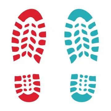 Shoes print Illustrazione stock