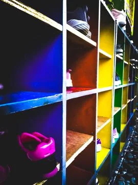 Shoes rack Stock Photos