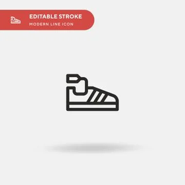 Shoes Simple vector icon. Illustration symbol design template for web mobile  Illustrazione stock