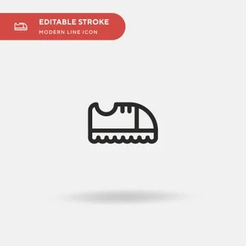 Shoes Simple vector icon. Illustration symbol design template for web mobile  Illustrazione stock