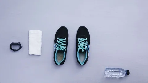 Shoes stop motion Stock Footage 97450798