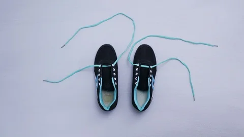 Shoes stop motion Stock Footage 97450988