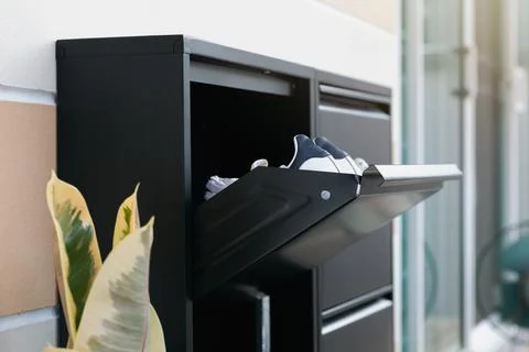 Shoes storage Foto stock