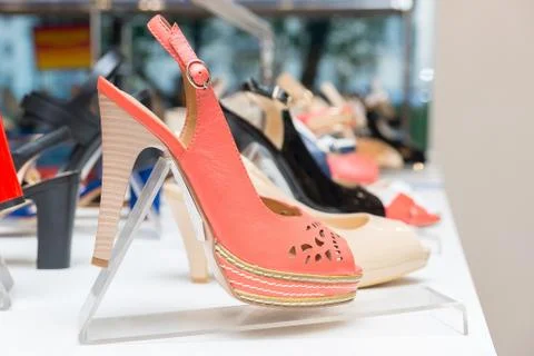 Shoes the store Stock Photos